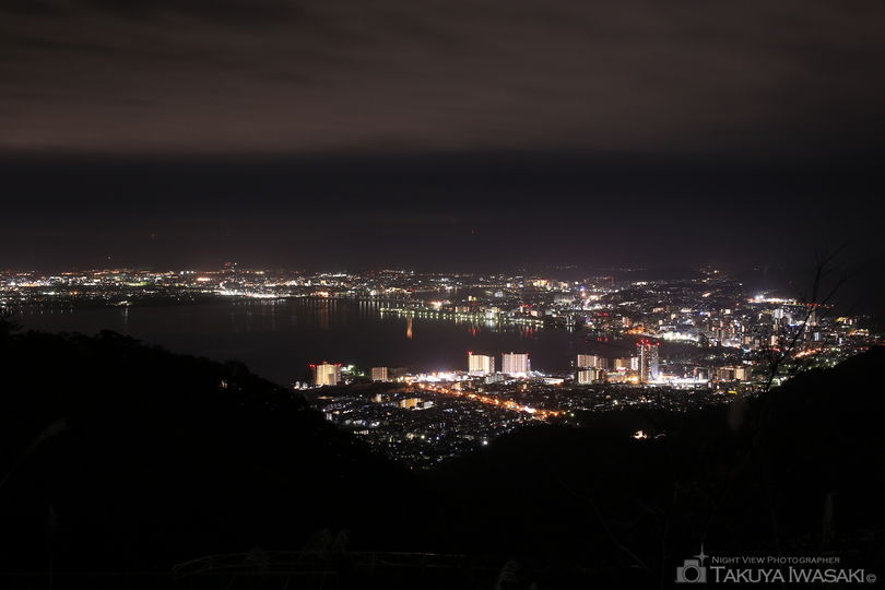 夢見ヶ丘駐車場の夜景スポット写真（1）