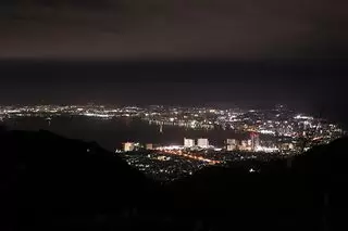 夢見ヶ丘駐車場（比叡山ドライブウェイ）の夜景