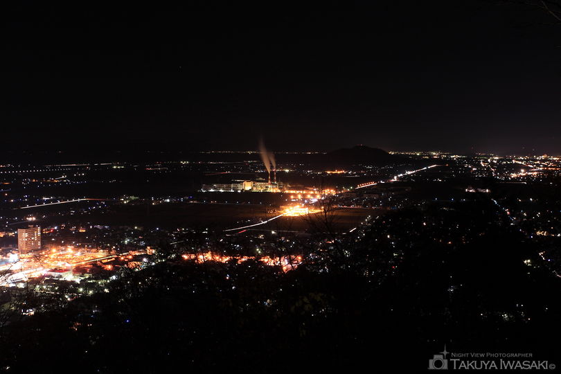 猪子山　北向岩屋十一面観音の夜景スポット写真（2）