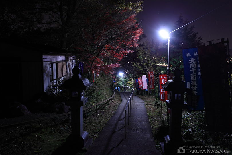 猪子山　北向岩屋十一面観音の夜景スポット写真（5）