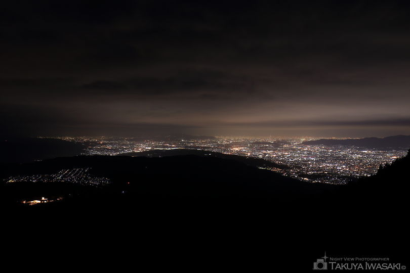 四明嶽第二駐車場の夜景スポット写真（2）