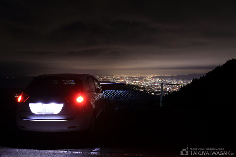 四明嶽第二駐車場の夜景スポット写真（3）