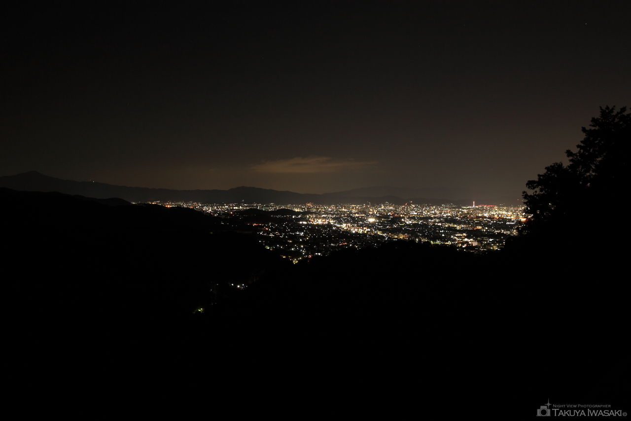 小倉山展望台の夜景スポット写真（1）