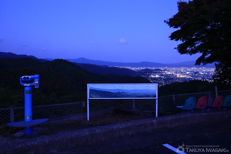 小倉山展望台の夜景スポット写真（2）