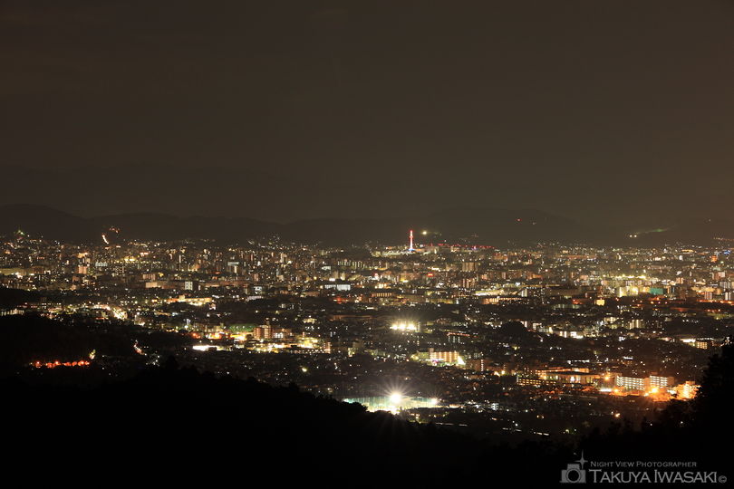 愛宕前展望台・大文字展望テラスの夜景スポット写真（2）
