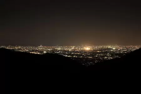 愛宕前展望台付近（嵐山・高雄パークウェイ）の夜景