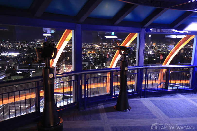 ニデック京都タワー展望室の夜景スポット写真（6）
