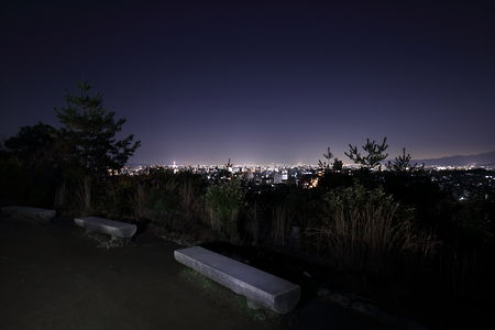 船岡山公園の夜景スポット写真（2）class=