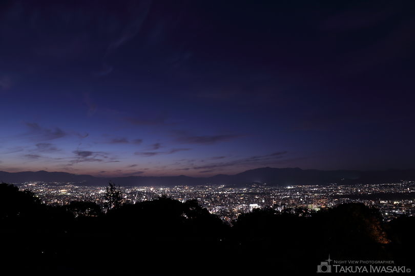 将軍塚青龍殿　西展望台の夜景スポット写真（1）