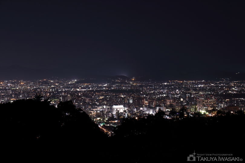 将軍塚青龍殿　西展望台の夜景スポット写真（2）