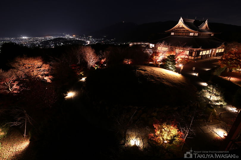 将軍塚青龍殿　西展望台の夜景スポット写真（4）