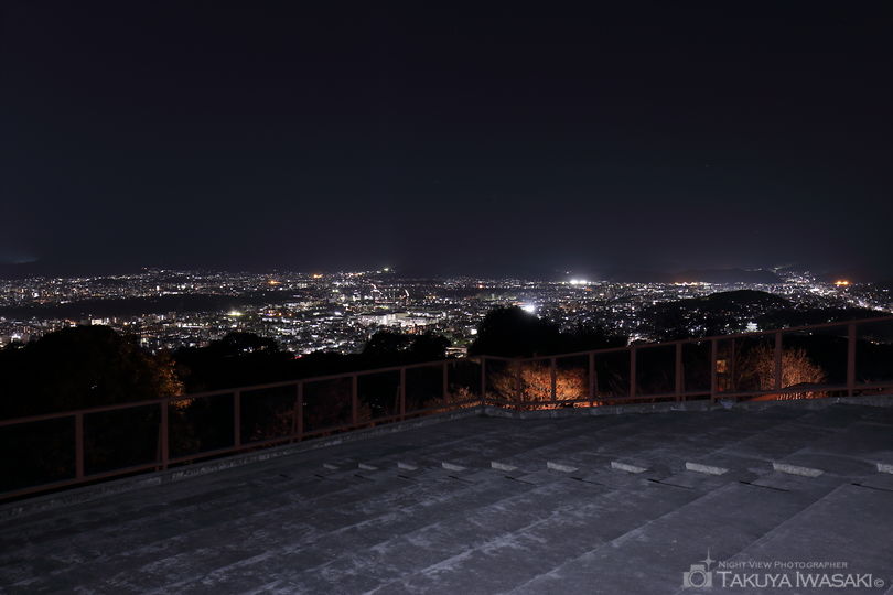 将軍塚青龍殿　西展望台の夜景スポット写真（5）