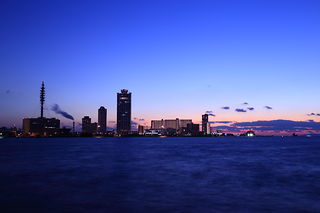 大阪港中央突堤臨港緑地の夜景スポット写真（1）class=