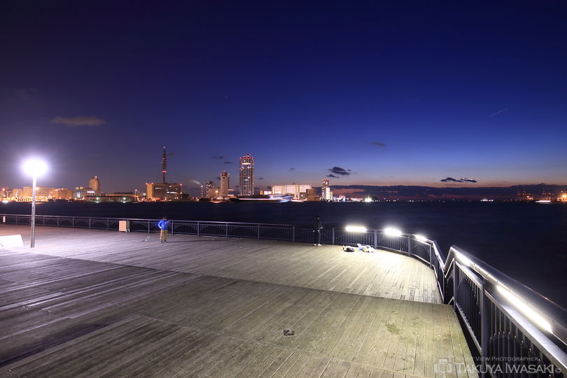 大阪港中央突堤臨港緑地の夜景スポット写真（4）
