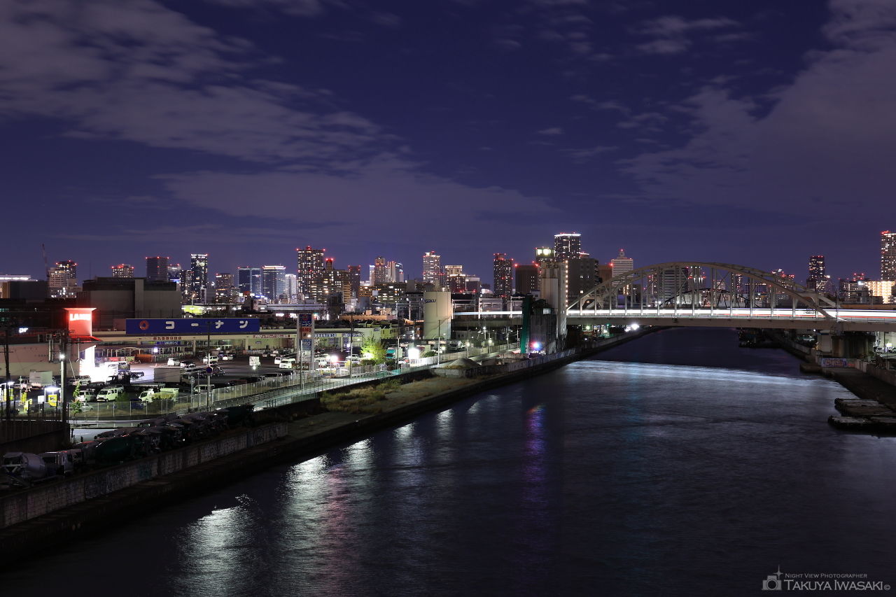 安治川大橋の夜景スポット写真（3）