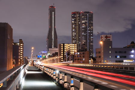 安治川大橋の夜景スポット写真（5）class=