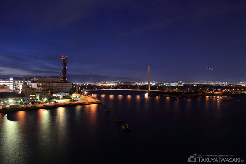 此花大橋の夜景スポット写真（1）