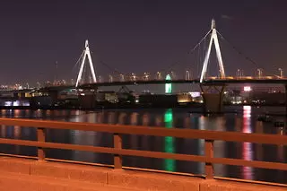 常吉大橋の夜景