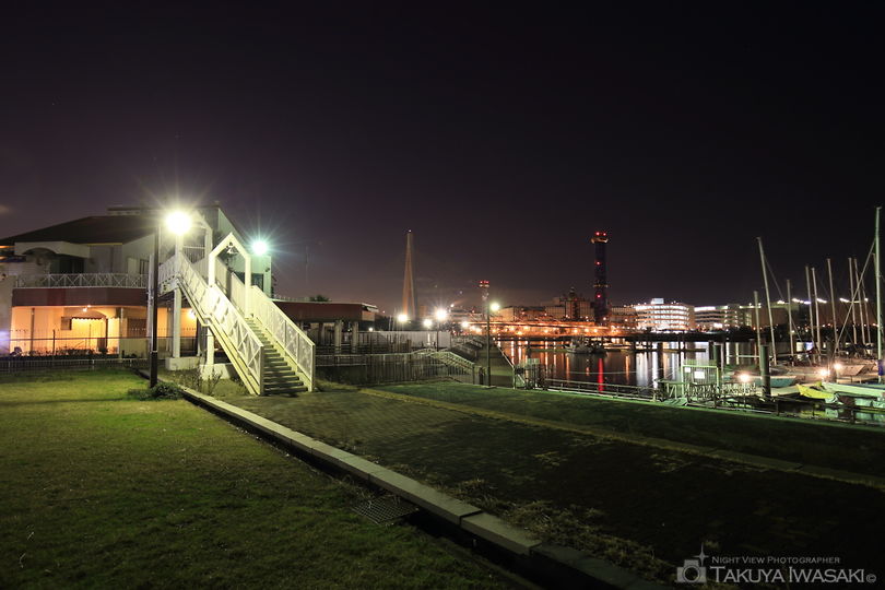大阪北港マリーナの夜景スポット写真（2）
