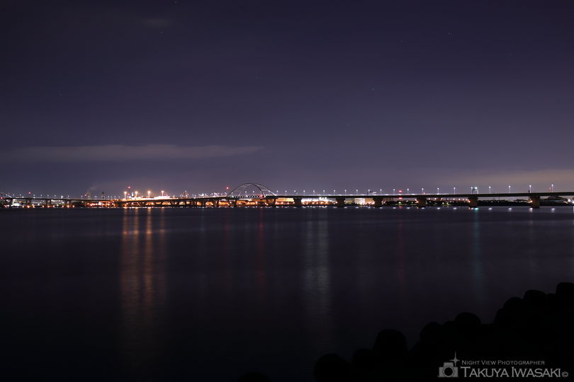 大阪北港マリーナの夜景スポット写真（3）
