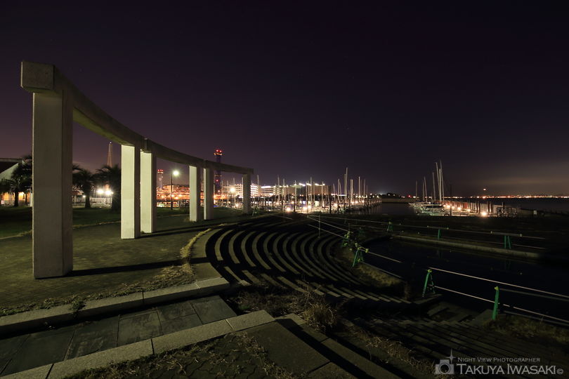 大阪北港マリーナの夜景スポット写真（4）