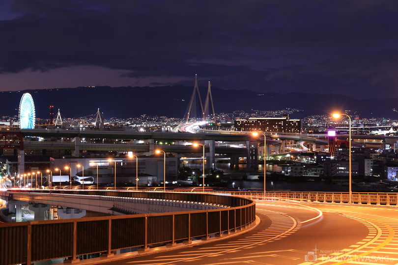 なみはや大橋の夜景スポット写真（3）