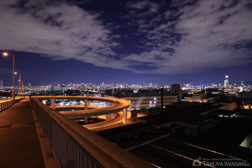 新木津川大橋の夜景スポット写真（3）