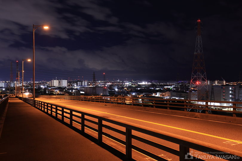 新木津川大橋の夜景スポット写真（4）
