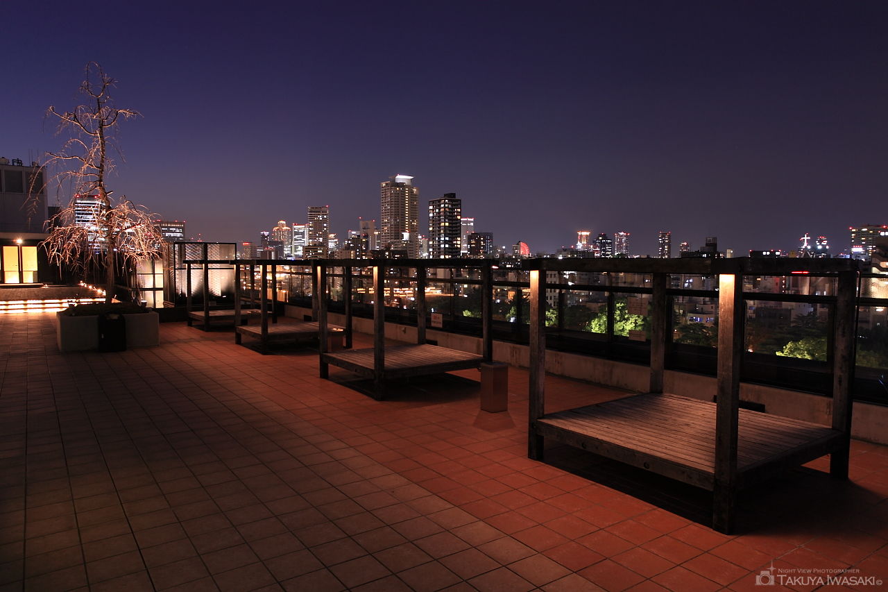 京阪シティモール屋上庭園の夜景スポット写真（4）