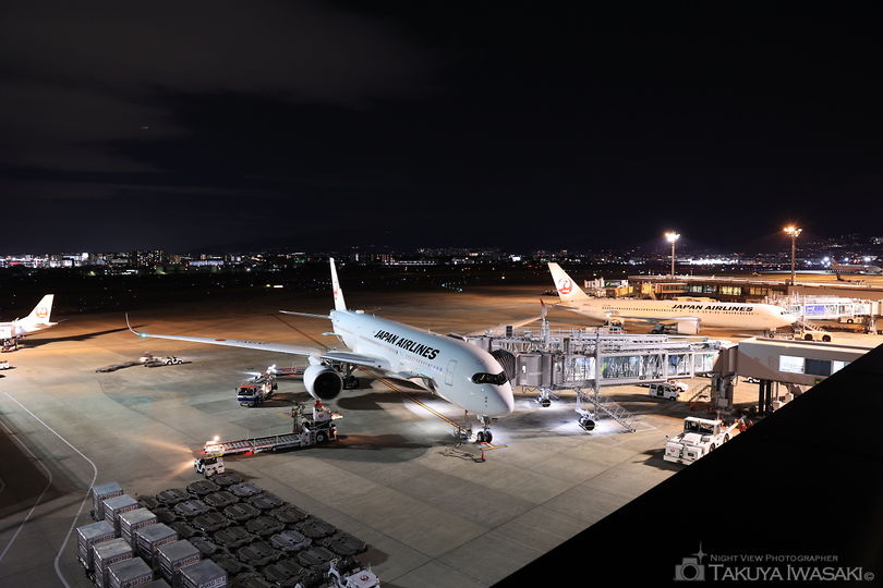 伊丹空港 展望デッキの夜景スポット写真（3）
