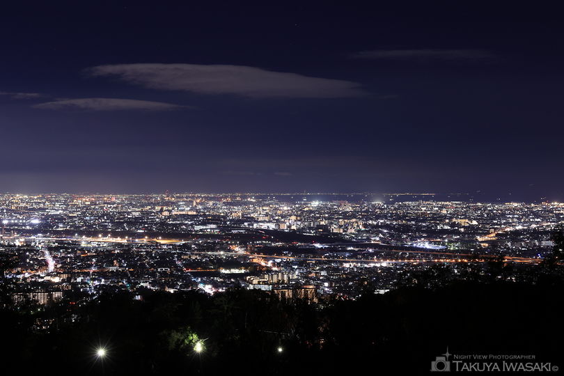 五月山 日の丸展望台の夜景スポット写真（1）