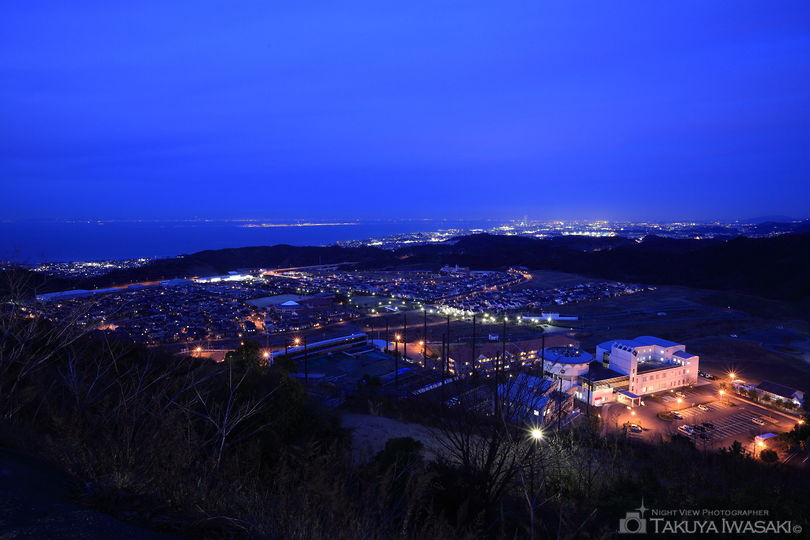 阪南スカイタウン 展望緑地の夜景スポット写真（1）