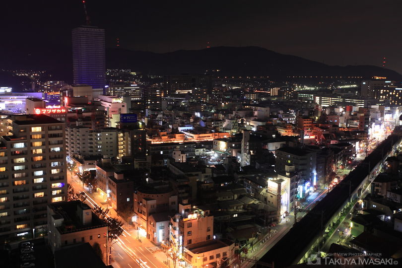 高槻市役所 展望フロアの夜景スポット写真（4）