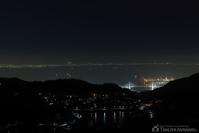 芦有ドライブウェイ 東六甲展望台の夜景スポット写真（2）