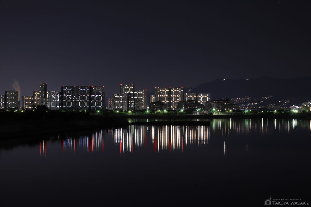 御前浜橋の夜景スポット写真（1）
