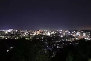 男山配水池公園の夜景