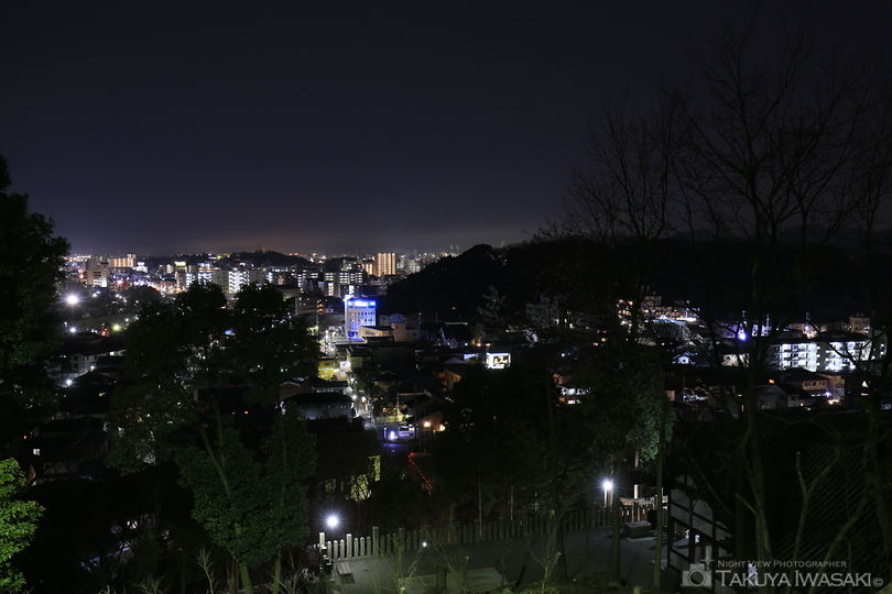 男山配水池公園の夜景スポット写真（2）
