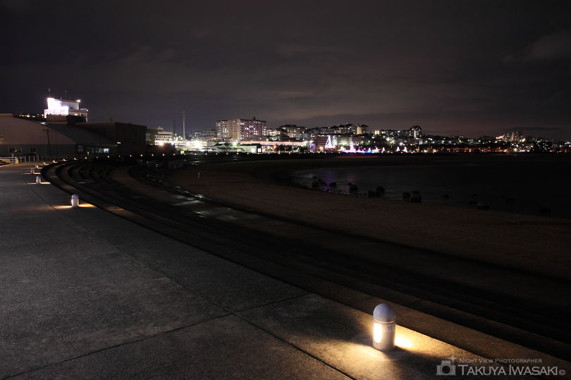 大蔵海岸の夜景スポット写真（2）