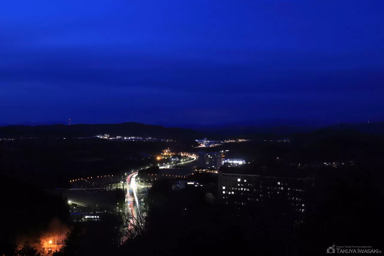 星の広場・播磨科学公園都市の夜景（兵庫県上郡町）