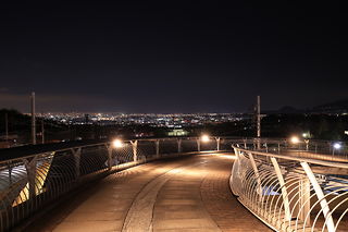 山本山手中央公園前の夜景スポット写真（1）class=