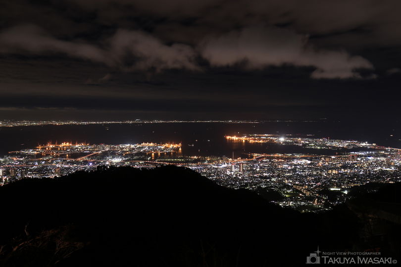 六甲山天覧台の夜景スポット写真（3）