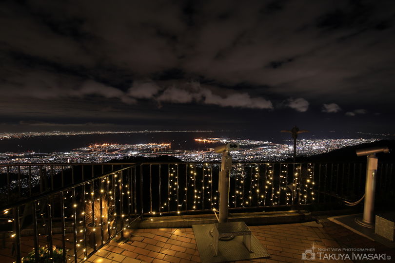 六甲山天覧台の夜景スポット写真（4）