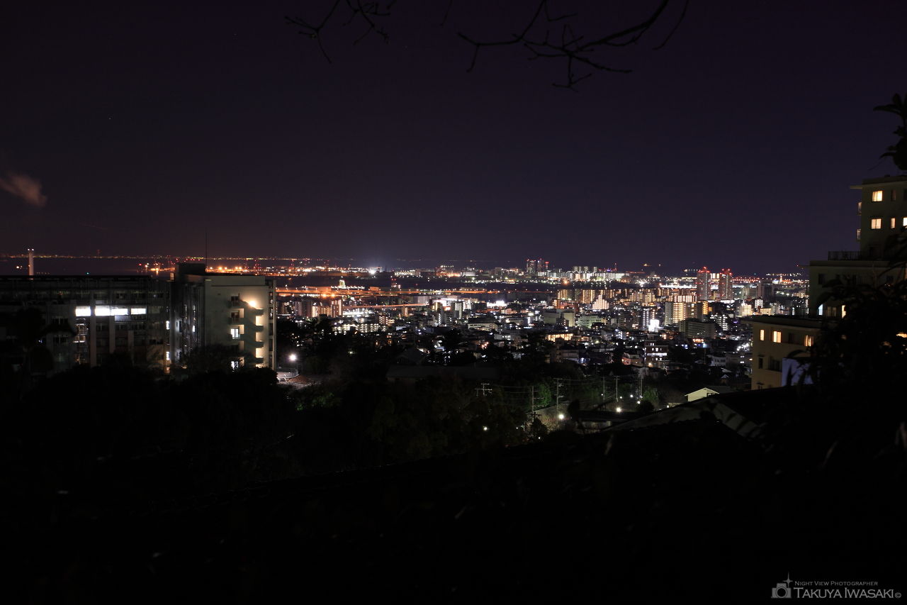 六甲台中公園の夜景スポット写真（1）