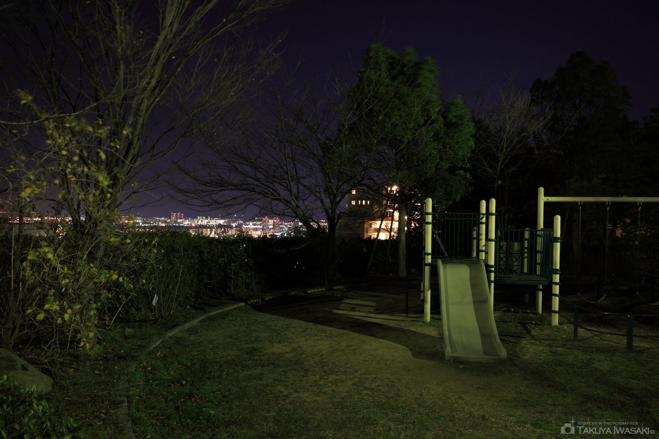 六甲台中公園の夜景スポット写真（2）