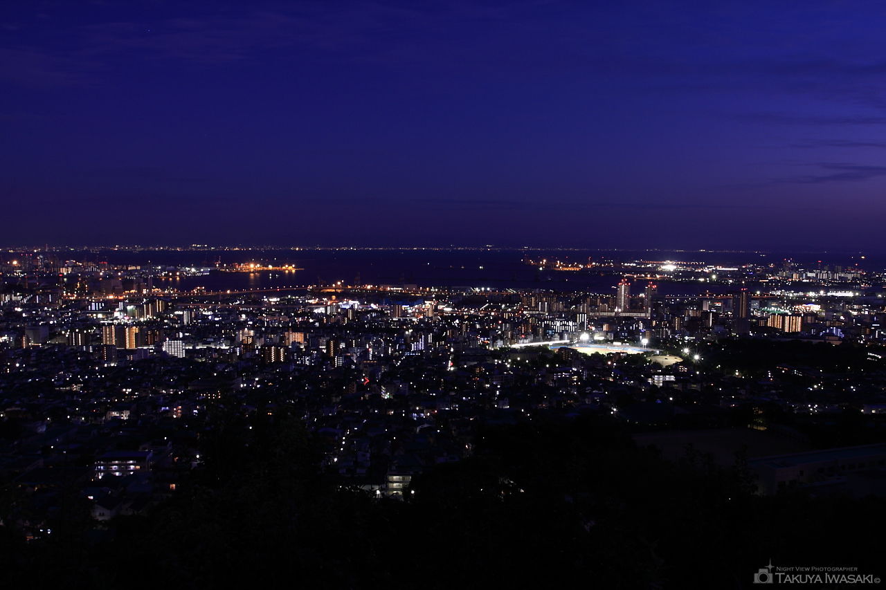 五鬼城展望公園の夜景スポット写真（1）
