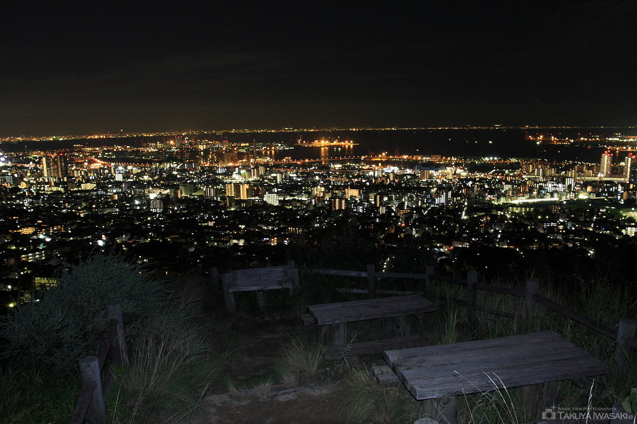 五鬼城展望公園の夜景スポット写真（5）