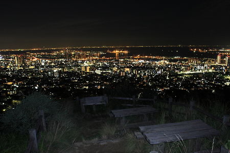 五鬼城展望公園の夜景スポット写真（5）class=