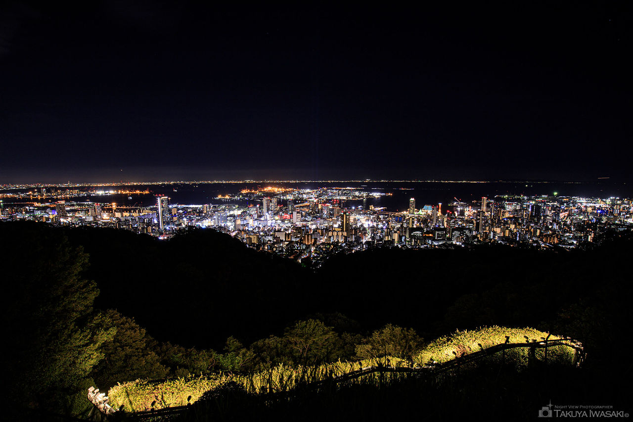 市章山の夜景スポット写真（1）