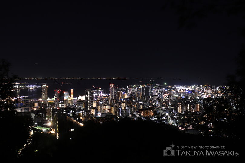 諏訪山公園 展望ポイントの夜景スポット写真（2）