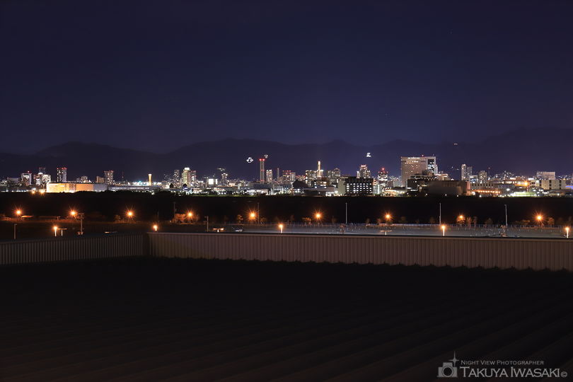 神戸空港 展望庭園の夜景スポット写真（5）